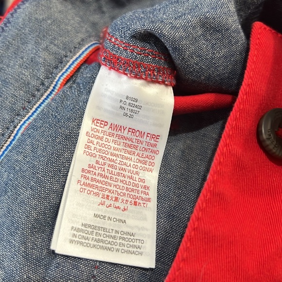 NWT Boden Red Cotton Pants. Size 15 years - Picture 9 of 9